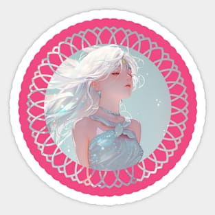 White Angel Sticker